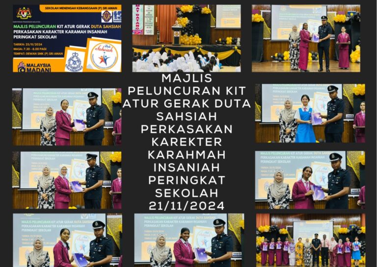 MAJLIS PELUNCURAN KIT ATUR GERAK DUTA SAHSIAH PERKASAKAN KAREKTER KARAHMAH INSANIAH PERINGKAT SEKOLAH 21/11/2024
