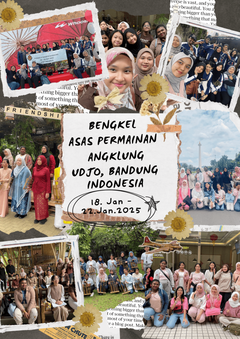 GAMBAR BENGKEL ASAS PERMAINAN ANGKLUNG DI SAUNG UDJO, BANDUNG INDONESIA PADA 18 JAN – 22 JAN 2025