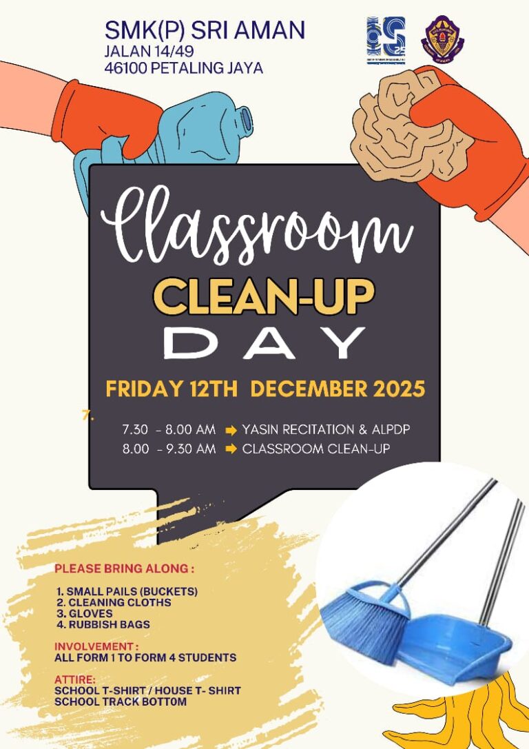 CLASSROOM CLEAN-UP DAY