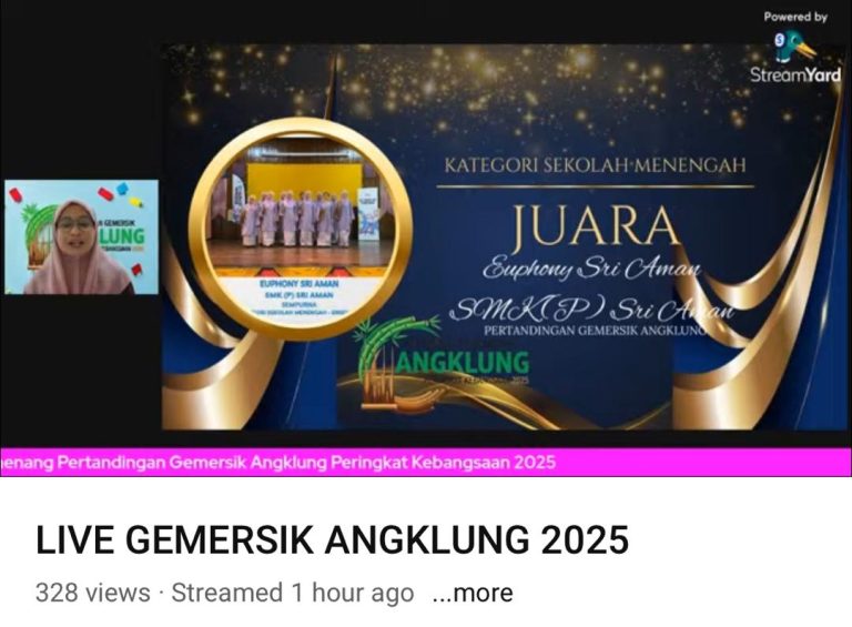 JUARA EUPHONY SRI AMAN SMK(P) SRI AMAN PERTANDINGAN GEMERSIK ANGKLUNG 2025