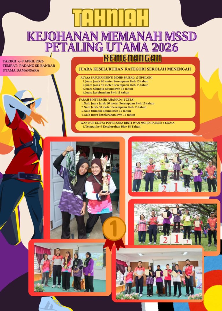 Tahniah atas kejayaan Pasukan Memanah SMK (P) Sri Aman. Juara Keseluruhan Kategori Sekolah Menengah!